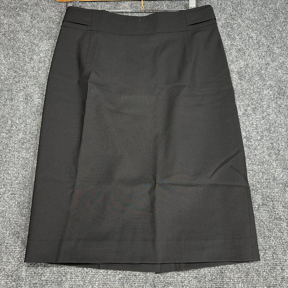 Classiques  Entier Skirt Womens 8 Back Wool Stretch Pencil Lined Back Zip Vent
